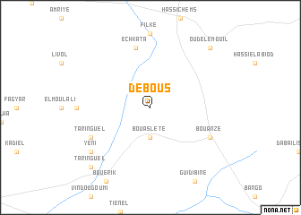 map of Débous