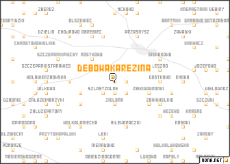 map of Dębowa Karezina