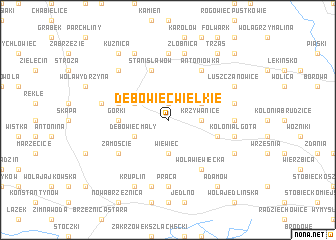 map of Dębowiec Wielkie