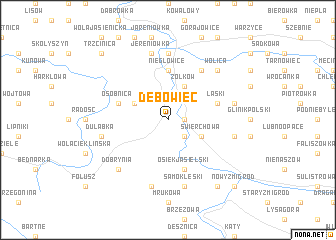 map of Dębowiec