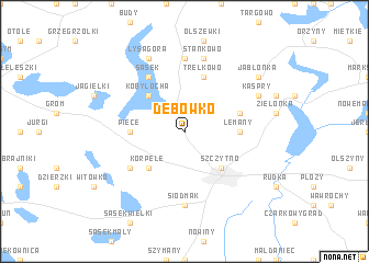 map of Dębówko