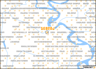 map of Debrāj