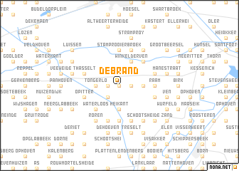 map of De Brand