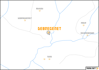 map of Debre Genet