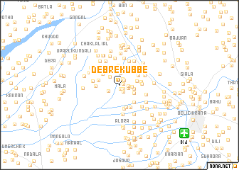 map of Debre Kubbe