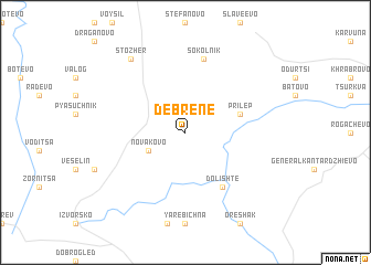 map of Debrene