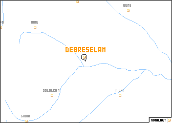 map of Debre Selam