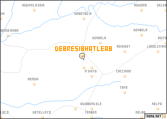 map of Debre Sibhat Leʼāb