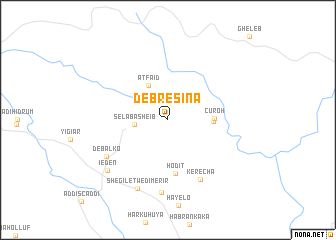 map of Debresīna
