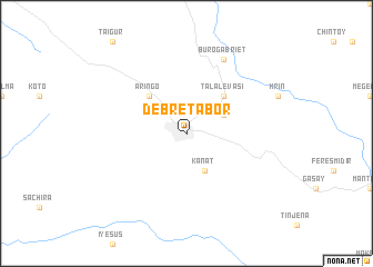 map of Debre Tabor