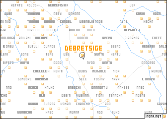 map of Debre Tsʼigē