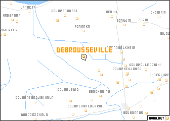 map of Debrousseville