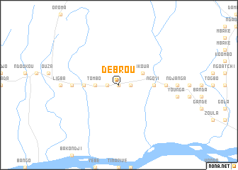 map of Debrou