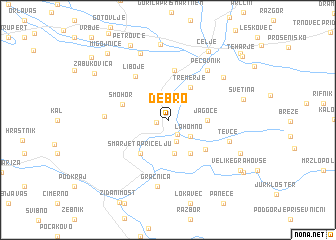 map of Debro