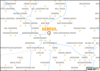 map of De Bruil