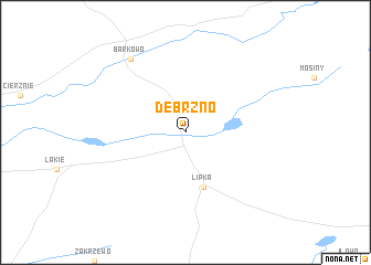 map of Debrzno