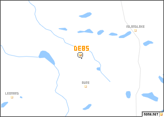 map of Debs