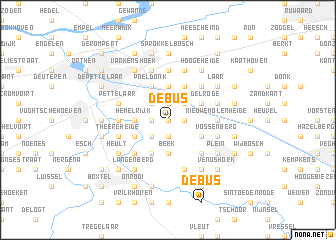 map of De Bus