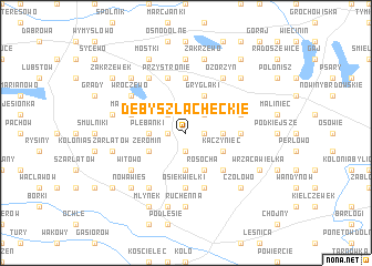 map of Dęby Szlacheckie
