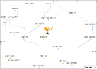 map of Deby