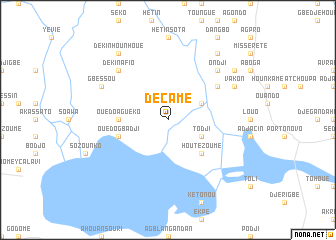 map of Décamé