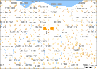 map of Décan