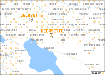 map of Décayette