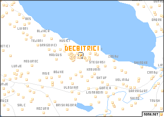 map of Ðečbitrići