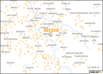 map of Dečevo