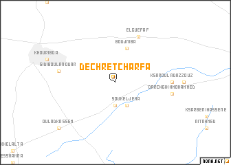 map of Dechret Charfa