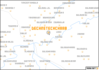 map of Dechret ech Chaab