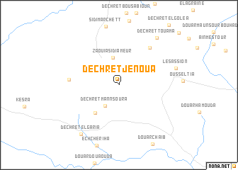 map of Dechret Jenoua