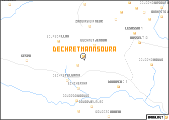 map of Dechret Mannsoura