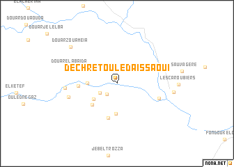 map of Dechret Ouled Aïssaoui