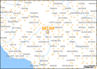 map of Décidé