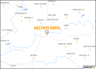 map of Decker Chapel