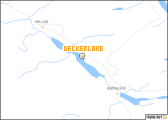 map of Decker Lake