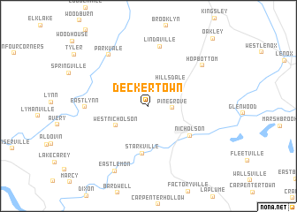 map of Deckertown