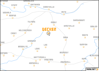 map of Decker