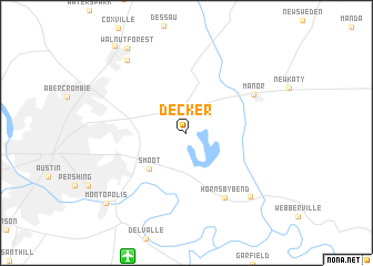 map of Decker