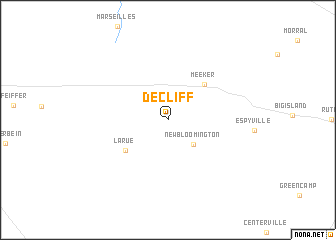 map of DeCliff