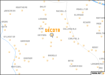 map of Decota