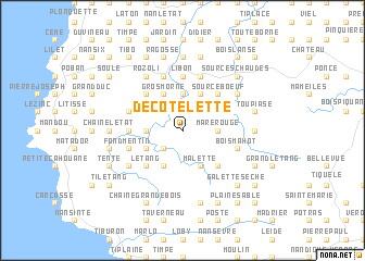 map of Décotelette