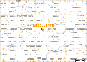 map of Découverte