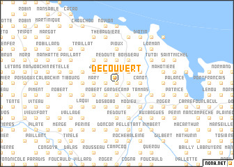 map of Découvert