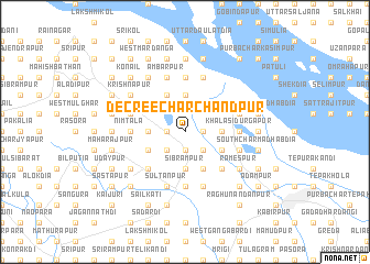 map of Decree Char Chāndpur