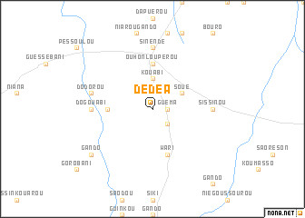 map of Dédéa