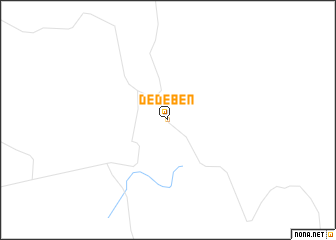 map of Dedeben