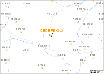 map of Dedefakılı