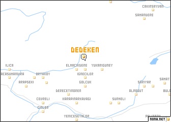 map of Dedeken
